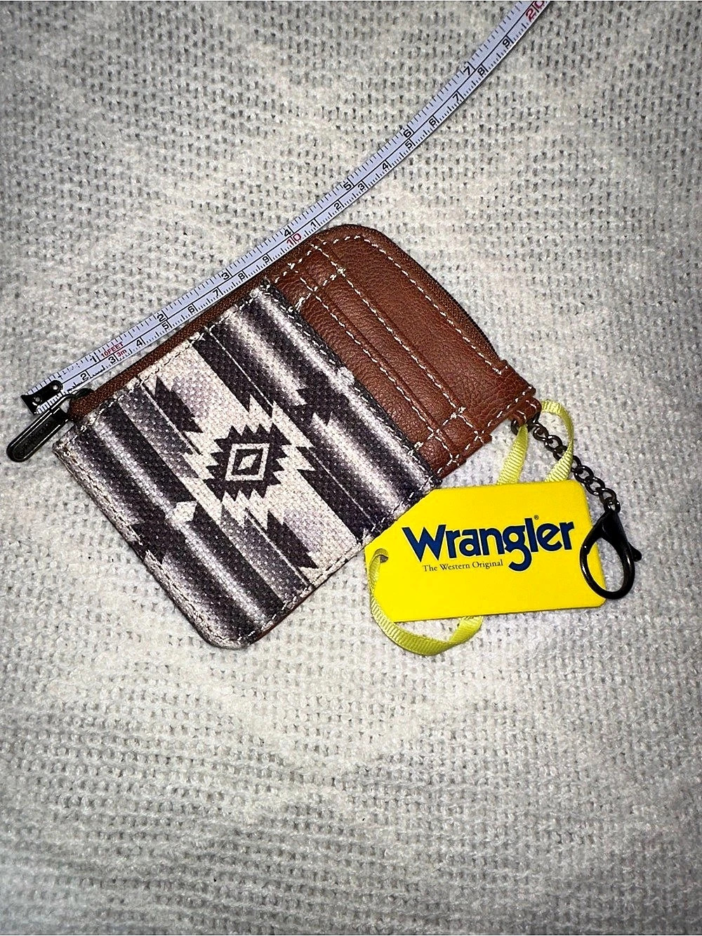 Montana West x Wrangler Card Holder Boho Aztec Card Case Small Zipper Wallet NWT